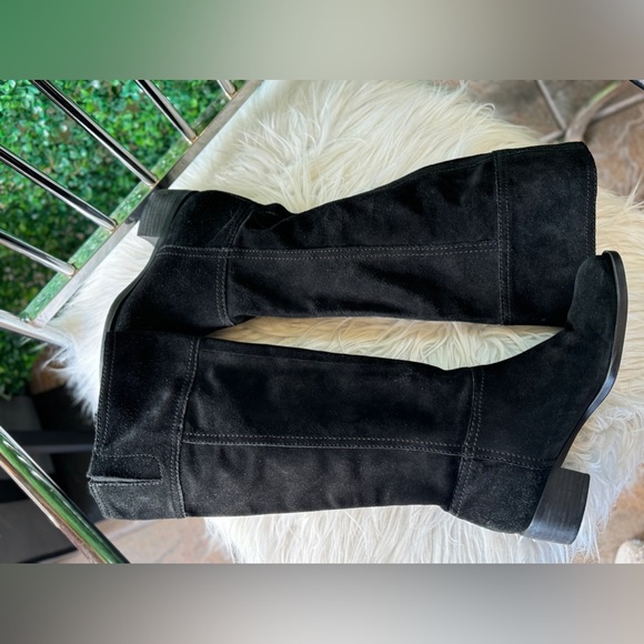 Nine West Black Suede Tall Boots size 9 - Picture 6 of 11